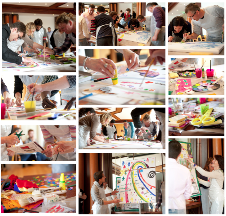 atelier créatif fresque collective team building artistique alsace
